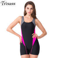 Trisass 2021 New Arrival Women Professional Sports Swimsuit Plus Size M-10XL Boxers Shorts Swimwear Backless Surf Suit