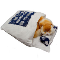 Removable Cats Bed cat litter Sleeping Bag Home Supplies Products for Cats Large Pet Dog Bed Cats House Cave Comfortable