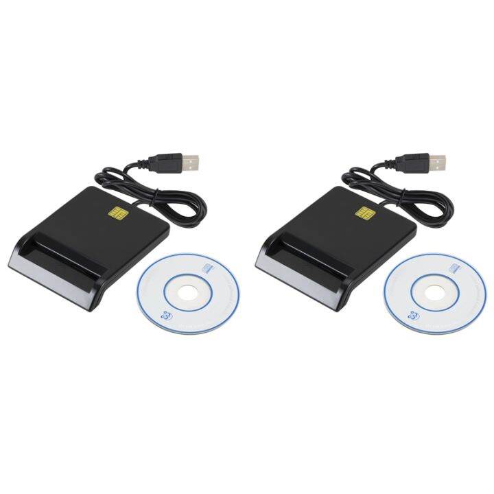 2X Universal Smart Card Reader for Bank Card Card ID CAC DNIE ATM IC