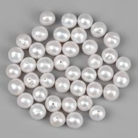 Natural Freshwater Pearl Loose Bead Near Round Cultured Punch Pearls Beads For DIYJewelry Making DIY Necklace Bracelet Accessori