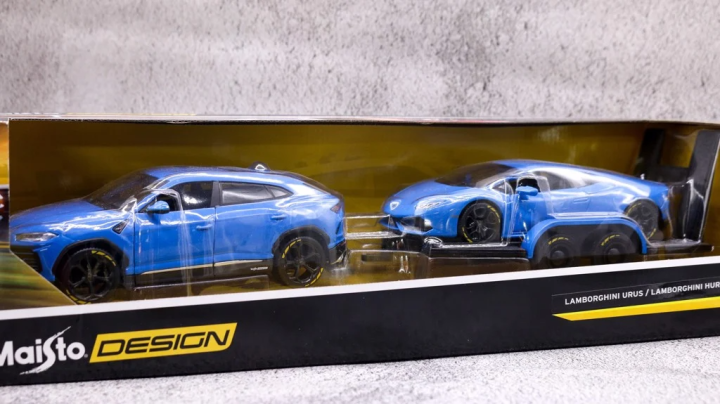 MÔ HÌNH XE LAMBORGHINI URUS AND HURACAN BLUE 1:24 MAISTO 2916 