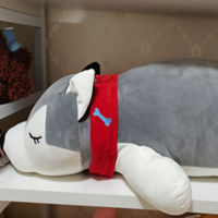 Healing Closed-Eye Polar Bear Husky Stuffed Doll Sleeping Pillow Graduate Day Gift down Cotton