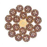 【YF】۩☫  50pcs Buttons Round Leopard Print Design Scrapbook Sewing Accessories 2 Holes 15mm vintage buttons