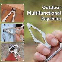 Outdoor Multifunctional Keychain Multitool Stainless Steel EDC Gadget Opener Wrench Screw Driver Finger Tiger Self-defense Tool