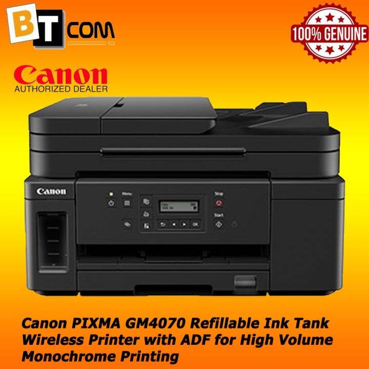 Canon PIXMA GM4070 Refillable Ink Tank Wireless Printer with ADF for