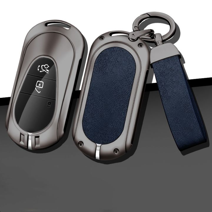 เคสกุญแจรถอัลลอยสังกะสีสำหรับรถเบนซ์เคสกุญแจโลหะ-w213-c260l-amg-e200ซีรีส์-s-คลาสเกิ้ลคลาส