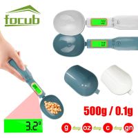 Electronic Kitchen Scale Spoon Backlight 500g 0.1g LCD Digital Measuring Food Flour Spoon Mini Kitchen Tool for Milk Coffee Tea Cables