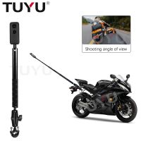 TUYU Motorcycle Bike Invisible Selfie Stick Monopod Handlebar Mount Bracket for GoPro Max Insta360 One RS X2 Camera Accessories