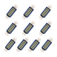 AutoAccessories 10 PCS 41mm DC12-24V / 1W / 6000K / 60LM 18LEDs SMD Car Reading Lamp Dome Light