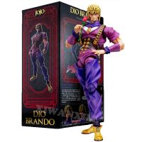 ของเล่นในผจญภัยแบบแปลกประหลาดขนาด17ซม. รูปภาพอนิเมะ Dio Brando รูปปั้นสุดแอ็กชันเจ้าหน้าที่ของโจนาธานตุ๊กตาขยับแขนขาได้ตุ๊กตาโมเดลของเล่น