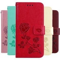Rose Flower Wallet Flip Case For iPhone 11 Pro X XR XS Max Card Holder Book Leather Case For iPhone 8 7 6 6S Plus 5 5S SE Cover