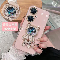 เคสโทรศัพท์มือถือ VIVO Y27 Y02T Y78 4G 5G 2023แฟชั่นใหม่เคสโทรศัพท์มือถือชุบดำนิ่มพร้อมเคสป้องกันเลนส์กล้องที่ตั้งรูปหมี