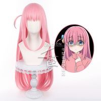 Bocchi The Rock! Hitori Gotoh Wig Cosplay Accessories Anime Wigs Pink Long Hair Simulation Scalp Halloween Wigs Women Costume