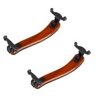 2X Violin Shoulder Rest Support Professional 1/4 1/2 Full Size Adjustable Maple Wood Violin Shoulder Rest Violin Parts