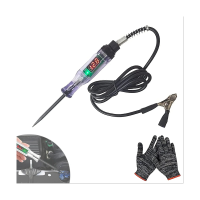 Automotive Circuit Tester, Digital Electric Circuit LCD Tester Truck Voltage Probe Pen (3-24V)