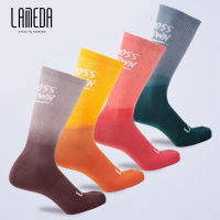 LAMEDA 2022 Mounn Bike Riding Socks Non-slip And Breathable Semi-High Socks Running Sports Socks Road Bike Cycling Socks