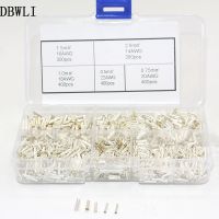 [HOT QAA,JXHKLWW 121] 1850cs ผสม5รุ่น Bootlace Ferrule Kit 0.5 2.5 Mm2 Non Insulated Butt Connectors 22 14 AWG ลวด Uninsulated Crimp Terminals