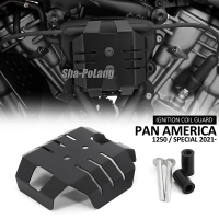 PA1250อุปกรณ์เสริมรถจักรยานยนต์อะลูมิเนียมสีดำใหม่สำหรับ PAN AMERICA 1250 S พิเศษ2021 2022คอล์ยจุดระเบิดฝาครอบ PA 1250 PA 1250 S