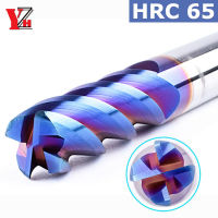 เครื่องบดปลายมุมเข้ามุม HRC65 4ขลุ่ย CNC R Bullnose ตัดทังสเตนคาร์ไบด์เหล็ก2R0.5 3R0.5 4R0.5 5R0.5 6R0.5 10R0.5 8R0.5