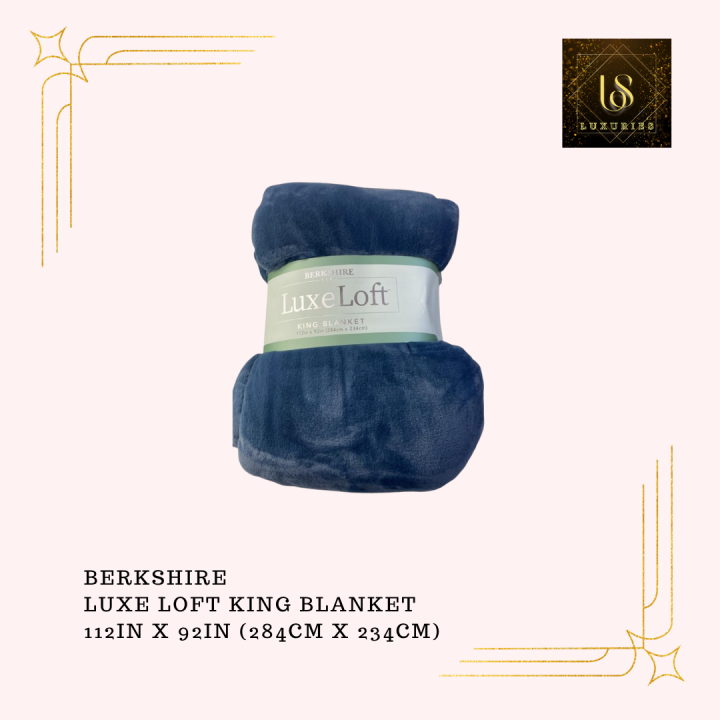 Berkshire Luxe Loft King Blanket Lazada PH