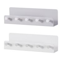 【HOT】◈◑  Shelves Shower Floating Shelf with 5 Wall Mounted Organizer Entrance Holder Punch-free