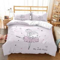 【hot】∋✠ Ballet Minimalist Fashion Bed Three Piece Set soft and comfortable Comforter bedding sets Customizable