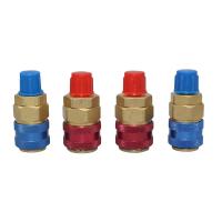 2 Pcs/Set Freon R134A H/L Auto Car Quick Coupler Connector Brass Adapters Air Conditioning Refrigerant