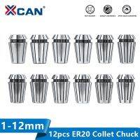 XCAN Spring Collet 12pcs ER20 Collet Chuck 1 12mm CNC Router Spring Chuck for Engraving Machine Milling Cutter Tool Holder