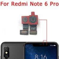 กล้องมองหลังด้านหน้าด้านหลังสำหรับ Xiaomi Redmi Note 6 Pro โมดูลกล้องหลักหันหน้าไปทางด้านหน้าชิ้นงอสำหรับเปลี่ยนอะไหล่