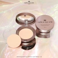 Gina Glam Long Wear Matte Stay Two Way Cake Compact Powder SPF15 G40 จีน่า เกลม แป้งจีน่า 11g แป้งคุมมัน แป้งผสมรองพื้น