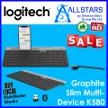 (ALLSTARS : We are Back PROMO) Logitech K580 Slim Multi-Device Wireless Keyboard (Off-White: 920-009211 / Graphite: 920-009210) (Warranty 1year with BanLeong). 