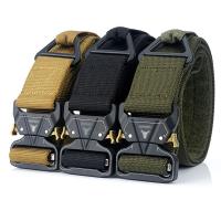 2019 Military Tactical Quick Metal Buckle Belt 1000D Oxford Wear Resistant Outdoor Fighting Molle Nylon Versatile Belt 3 colors