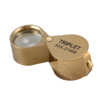 3pcs Portable 30X Power 21mm Jewelers Magnifier Foldable Gold Eye Loupe Jewelry Store Magnifying Glass