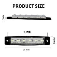 ไฟสัญญาณเตือนสัญญาณไฟนำทาง Led อเนกประสงค์10ชิ้นกันน้ำ12V เรือตัวทำข้างรถบรรทุกให้เรือตกได้โคมไฟบอร์ด