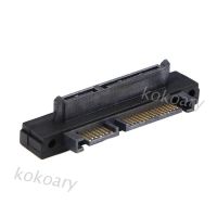 90 DEGREE Kok อะแดปเตอร์แปลงคอมพิวเตอร์ 90 องศา Angled Sata 22 ( 7 15 ) Pin Male To Female