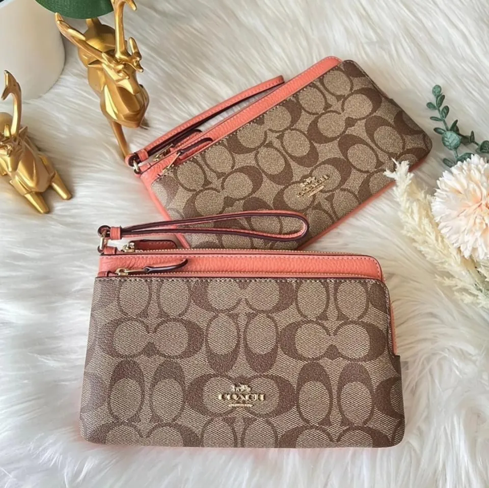 Coral on sale coach wallet