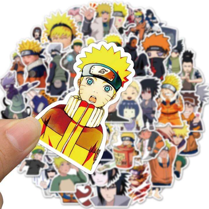 cartoon-naruto-stickers-cool-naruto-waterproof-sticker-luggage-skateboard-guitar-laptop-stikers-kid-toy