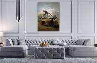 The Straw Manikin By Francisco Goya Canvas Wall Design | ผ้าม่านพิมพ์ลายลูกเป็ดโปสเตอร์สำหรับตกแต่งบ้านและสำนักงาน | โปสเตอร์หรือผ้าใบพร้อมที่จะแขวน1ชิ้นมีกรอบด้านในหรือไร้กรอบ