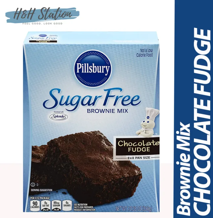 Sugar Free   Zero Sugar   Diet Pillsbury Fudge Brownie Mix With Splenda 