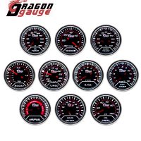 「DRAGON」 52MM Water Temp Oil Temp Oil Press Voltmeter Vacuum Tachometer RPM Boost Gauge Air Fuel Ratio EGT Gauge for 12 Volt Car