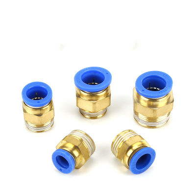 4mm 6mm 8mm 10mm Tube To M5 18" 14" 38" 12" BSP Male Thread Straight One Touch Air Pneumatic Fitting Quick Connector