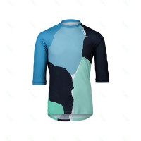 Womens Poc 34 Sleeve Cross-Country Downhill Jersey BMX Mountain Bike Maillot MTB Bike Quick-Drying Endurance Jersey