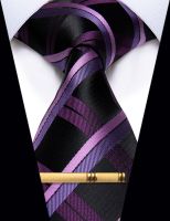 Purple Black Tie