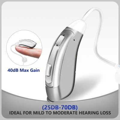ZZOOI BTE Invisible Hearing Aid Mini Digital Adjustable Tone Sound Amplifier Elderly Deafness Severe Loss Ear Care Hearing Aids Device