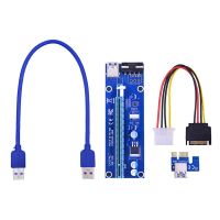 3.0กับ USB สายพ่วง100ซม. เครื่องขุดเหมือง BTC การ์ด CHIPAL Riser PCI-E PCIE 1X สำหรับการทำเหมือง VER006สาย PCI อุปกรณ์คอมพิวเตอร์60ซม.