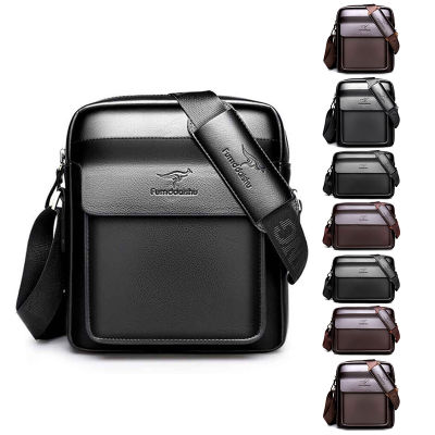 NEW-Fumddaishu Mens Shoulder Bag Messenger Bag Business Messenger Bag Multi-Function Shoulder Bag