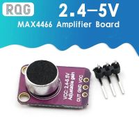 บอร์ดขยายกำลังไฟ2.4-5V DC สำหรับ Arduino โมดูลไมโครโฟนลำโพง MAX4466 GY-MAX4466ออก GND VCC