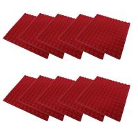 300X300X25Mm 10Pcs Studio Acoustic Foam Pyramid Sound Absorption Panel Tile Wedge Sponge