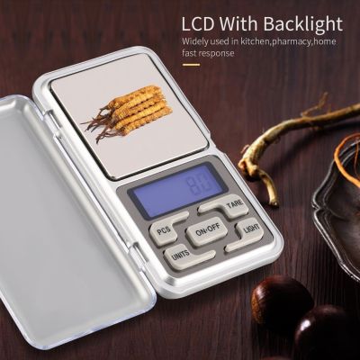 200g/1000g Mini Electronic Scale Digital Balance LCD Pocket Scale Precision Weight Measuring for Kitchen Jewellery Gold Weighing