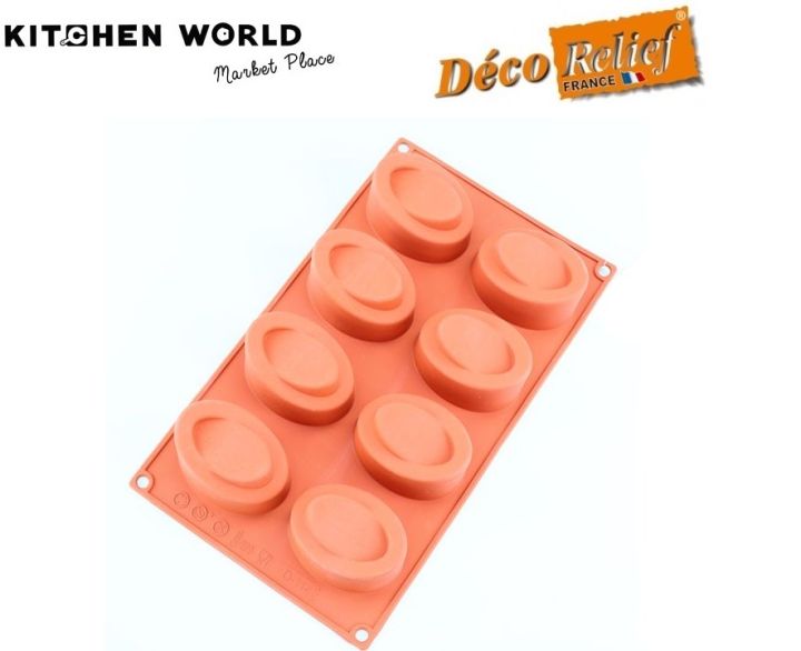 D114 Oval Silicone Mold 70x50xH40mm. NR 8